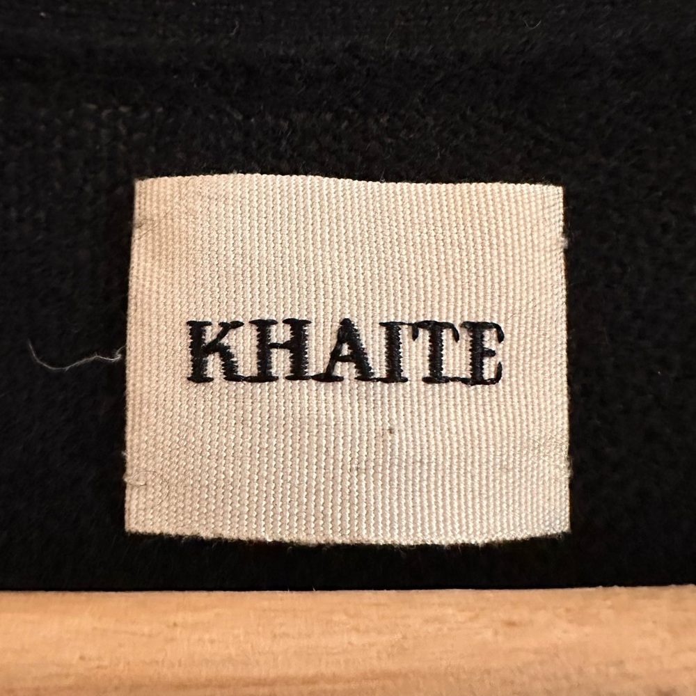 Khaite Dianna Cardigan Cashmere Short Sleeve Sweater Black Size Medium - Picture 4 of 6